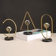 thumbnail image 5 of Tabletop Decoration Iron Geometric Frame Faux Crystal Ball Modern Desktop Ornament For Study Living Room Office, 5 of 21