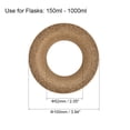 thumbnail image 2 of Uxcell 100mm Diameter Round Bottom Cork Lab Flask Support for 150ml-1000ml Flasks 2 Pack, 2 of 4