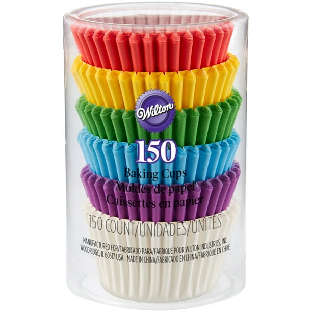 Wilton Rainbow Mini Cupcake Liners, 150ct