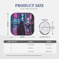 thumbnail image 2 of KLL Neon Night Cityscape Windshield Sun Shade 2-Piece Foldable Car Front Window Sunshade for Most Sedans SUV Truck- Small, 2 of 5