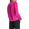 thumbnail image 2 of DKNY womens  Split Neck Top, XL, Pink, 2 of 3