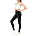 thumbnail image 2 of Pantalones de yoga para mujer, ajustados, de cintura alta, con realce de cadera, a rayas, con rosca, para uso externo., 2 of 8