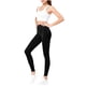 thumbnail image 2 of Pantalones de yoga para mujer, ajustados, de cintura alta, con realce de cadera, a rayas, con rosca, para uso externo., 2 of 8