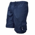 thumbnail image 2 of Pantalones cortos de verano para hombre, pantalones casuales, pantalones de peto, 5 puntos, bolsillo grande, cintura elástica, 2 of 4