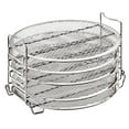thumbnail image 1 of 1 Set 5 Layers Dehydrator Rack Air Fryer Cooker Rack Stainless Steel Stand Accessories Compatible with Ninja Foodi Grill 6.5 Quarts and 8 Quarts (Assorted Color), 1 of 8
