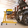 thumbnail image 3 of Miumaeov 360 Degree Rotating Engine Stand Auto Repair Rebuild Steel Engine Stand Folding Motor Hoist Dolly Mover Jack with Wheels 2000 LB Capacity Yellow, 3 of 15