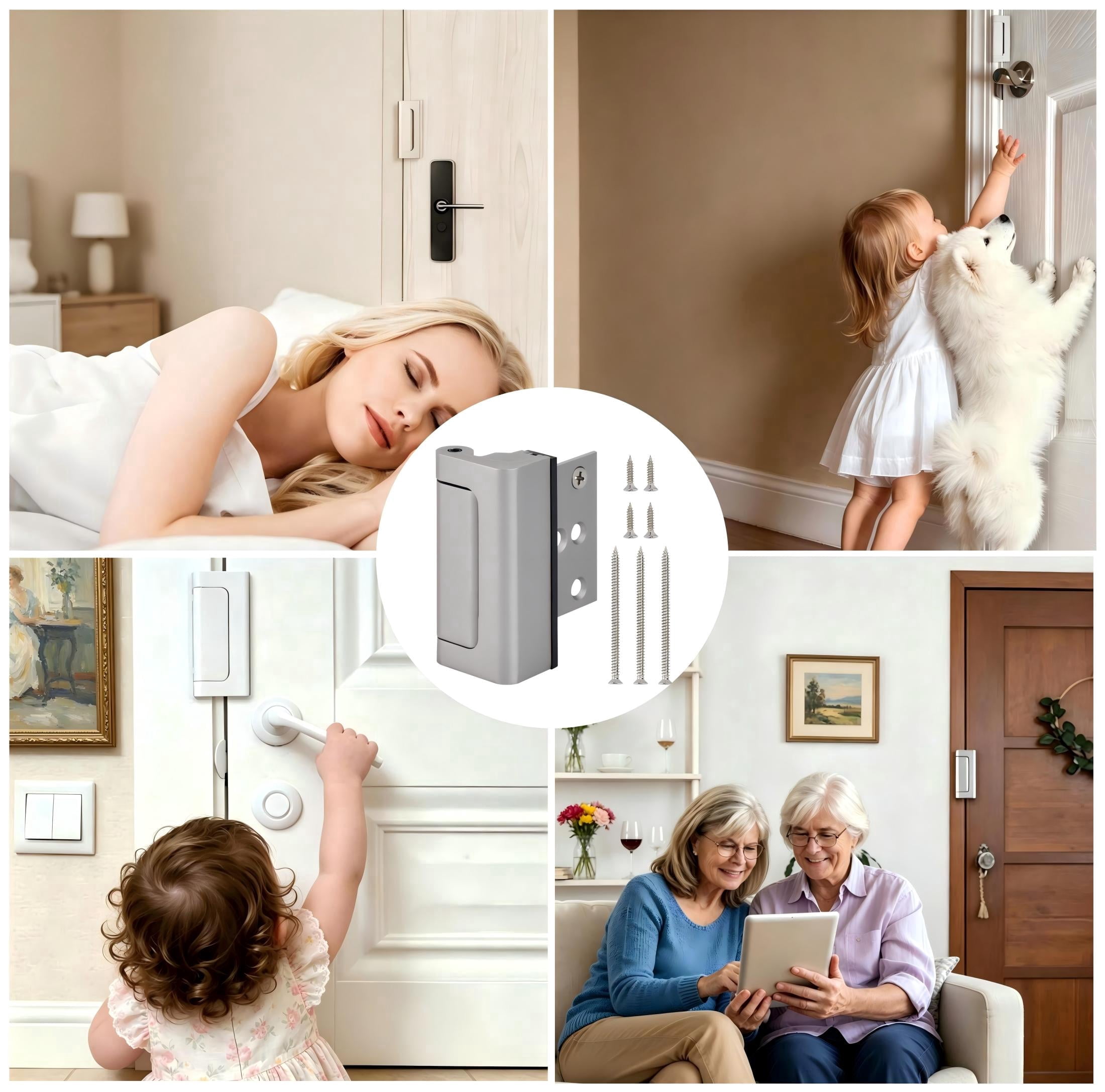 HT 3-Inch Security Door Lock 2-Pack with Easy Installation