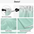 thumbnail image 5 of Ombre Green White Kitchen Curtains, Modern Painting Light Filtering Window Curtain Panels, 2Pcs Rod Pocket Window Treatments Set for Living Room Bathroom Bedroom 52x72 Inches, 5 of 9