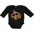 thumbnail image 3 of Inktastic Thanksgiving Turkey Funny Boys or Girls Long Sleeve Baby Bodysuit, 3 of 5
