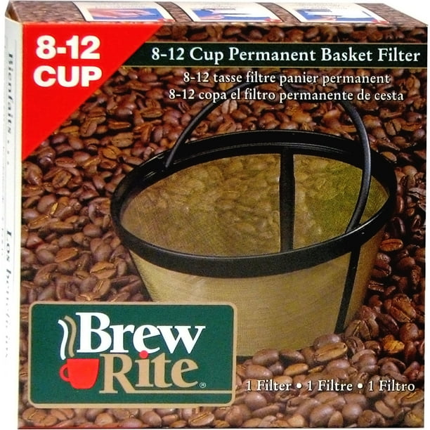 Brew Rite 8 to 12Cup Permanent Basket Filter