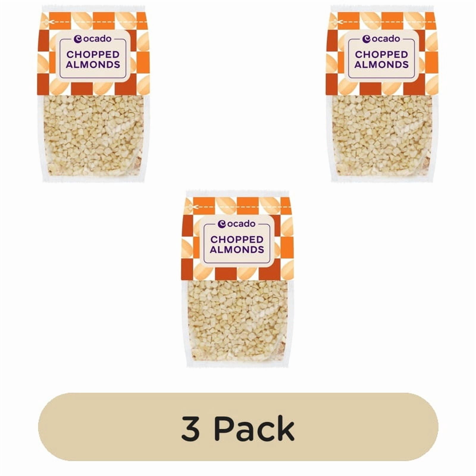 Ocado Chopped Almonds 100g, British Import (Pack of 3)