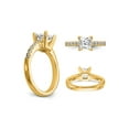 thumbnail image 5 of 1.90 Carat (Ctw VS2, D-E-F) Certified Princess Lab-Grown Diamond Engagement Ring 14K Yellow Gold for Women, 5 of 6