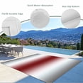 thumbnail image 4 of Outdoor Rug 4x6 Feet, Red Grey White Entryway Rugs Floor Mats, Washable Runner Rug Non Slip, Farmhouse Ombre Color Modern Simple Indoor Outside Rugs for Patios/Porch/Camping, 4 of 9