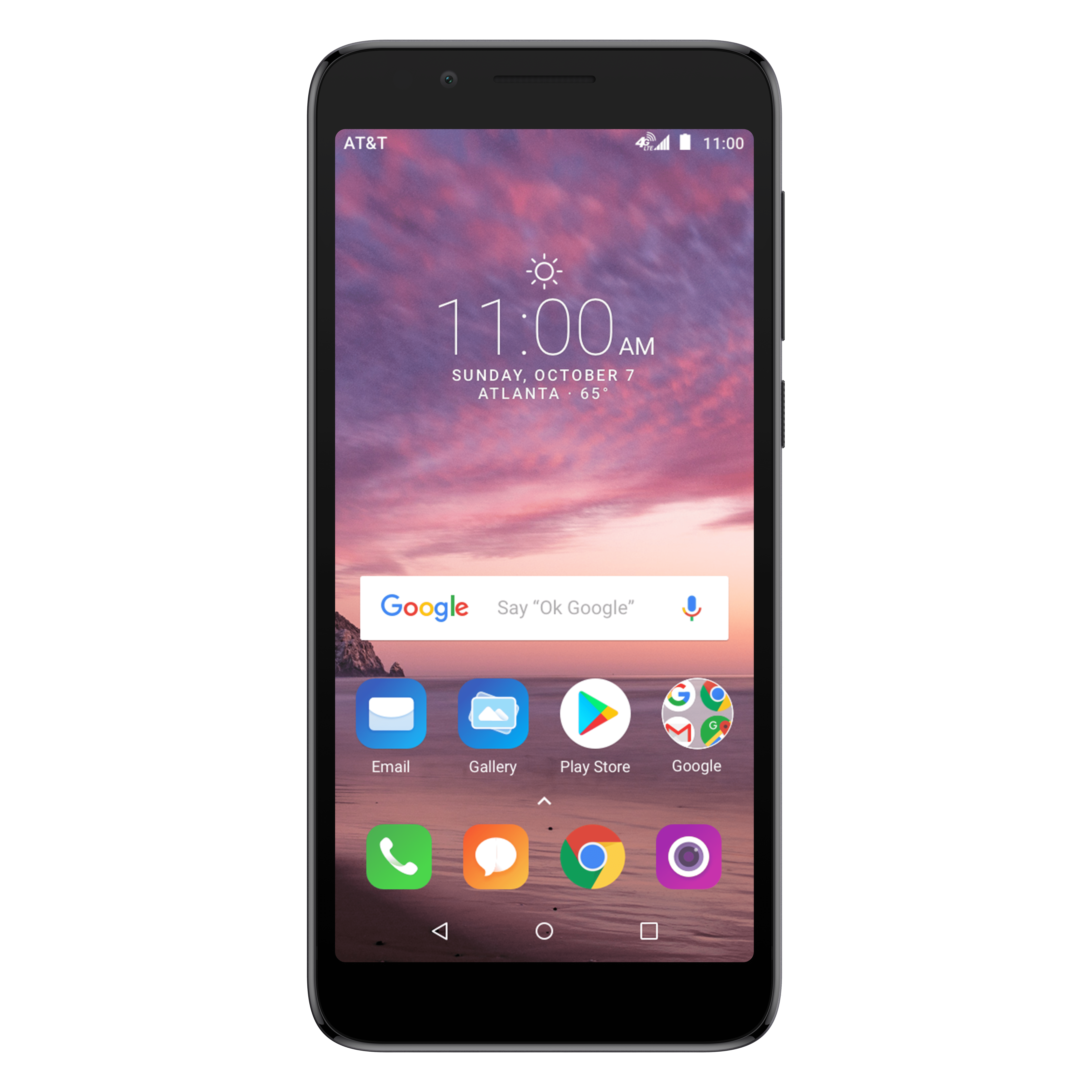 AT&T PREPAID Alcatel idealXTRA 16GB Prepaid Smartphone, Black – Get UNLIMITED DATA. Details below.