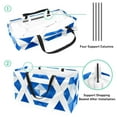 thumbnail image 4 of Flag of Israel Large Capacity Reusable Foldable Oxford Cloth Storage Box Organizer Picnic Basket Cube Organizer, 4 of 7