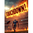 thumbnail image 4 of Football Themed Glowing Touchdown Banner Backdrop Background for Sports Events Tailgating Parties Fan Gatherings Decorations, 4 of 7