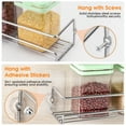 thumbnail image 2 of ROFAY Wall Mount Spice Rack Organizer, 4 Shelves, Screw/Adhesive Hanging, Kitchen Pantry Seasoning Shelf, Silver, 2 of 6