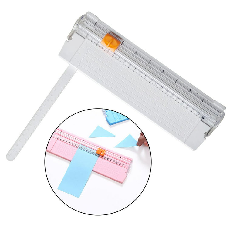 Guillotine Paper Cutter , A4 Paper Titanium Scrapbooking Tool 10 inch & Side Ruler for Envelope, Craft Paper, Cardstock, Label and Photo, Size