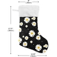 thumbnail image 2 of Coolnut Christmas Stocking Personalized Daisy Large Candy Stocking Hanging Gift Xmas Stockings Decoration 1 PC for Family Holiday Party Ornaments Decor Fireplace, 2 of 7