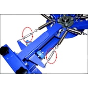 4 Color 2 Station Screen Printing Press Machine Fixed Board Rotating Silk Screen Printer