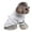 White, variant on Breathable Dog Cat Bathrobe – Fashion Pajama Robe for Pets with Summer/Spring Comfort (Humanized Design, Adjustable Fit)