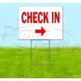 thumbnail image 1 of Check In Right (18" x 24") Yard Sign, Includes Metal Step Stake, 1 of 6
