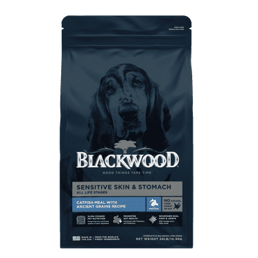 Blackwood Dry Dog Food Sensitive Skin & Stomach Catfish Meal with Ancient Grains 24 lb.