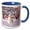 Blue/White, variant on 3drose, Snowman in Winter Wonderland, 15oz Mug