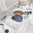 thumbnail image 3 of Blue Boho Abstract and Plant Flannel Non Slip Door Rugs,Washable Door Mats Indoor,Decorative Door Mats,Dirt-Resistant and Absorbent Doormat for Entrance,Bedroom,Kitchen,Bathroom,23.5"x16", 3 of 5