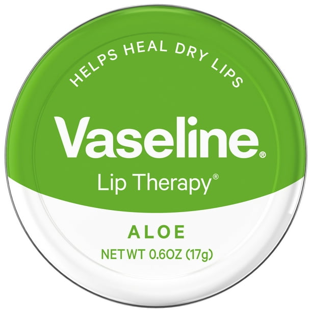 Vaseline Lip Therapy Lip Balm Tin Aloe Vera 0.6 oz