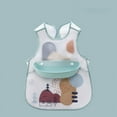 thumbnail image 6 of Infant Eating Cute Baby Bib Waterproof Feeding Apron Boy Girl Cartoon Towel Kids Toddler Spring/Summer Thin Vest Silicone (95cm-105cm,Crazy Car), 6 of 7