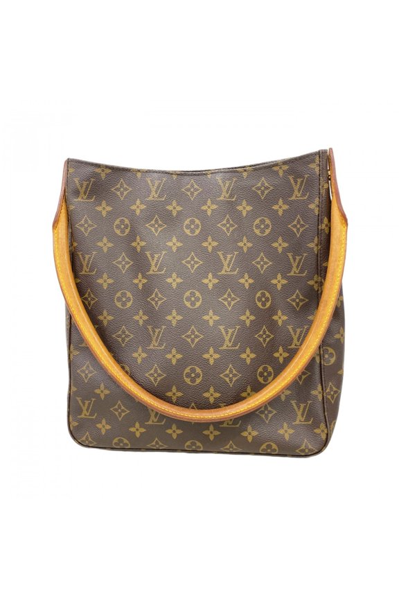 Pre-Owned Louis Vuitton Monogram Looping GM Shoulder Bag M51145 Brown Women's