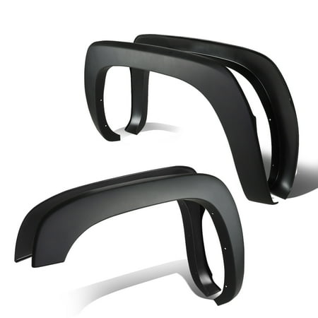 Fender Flares Guard (Fender Flares for 1999-2006 Chevy Silverado/GMC Sierra Classic Factory Style ABS Matte Paintable Wheel Fender Flares - 4 Pieces Complete)