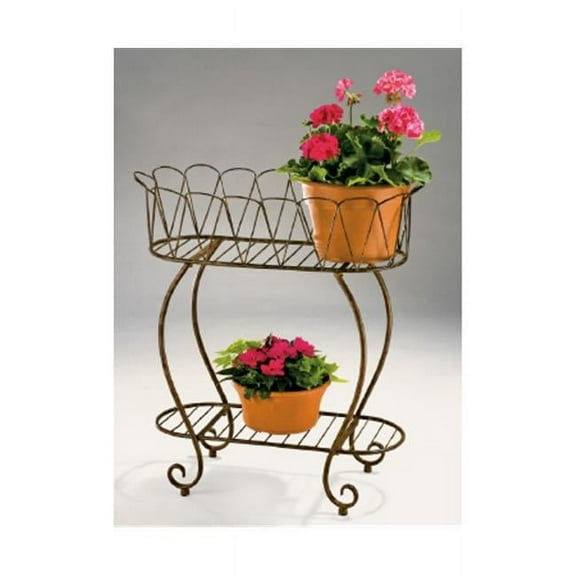 Deer Park D68 PL204X Metal Oval Wave Planter