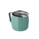 thumbnail image 1 of Tazas de Acero Inoxidable 304 Taza de Té de Diseño de Media Luna con Separador de Escoria, Taza de Filtro Verde de Alto Valor para la Cerveza, Manija Ergonómica Laminada de Labio de 4.92x3.35x3.35In, 1 of 8