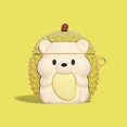 thumbnail image 2 of Funda de silicona para auriculares Durianr Hedgehog con dibujos en 3D, funda para auriculares inalámbricos de segunda generación para Airpods Pro, llavero para Airpods, 2 of 4