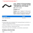 thumbnail image 2 of Lower - Radiator To Thermostat Radiator Coolant Hose Kit - Compatible with 2001 - 2006 BMW 330Ci 3.0L 6-Cylinder 2002 2003 2004 2005, 2 of 2
