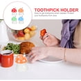 thumbnail image 3 of MasteelfCA 4Pcs Mushroom Toothpicks Holders Dental Floss Storage Boxes Toothpick Containers, 3 of 8