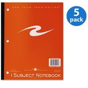 (5 Pack) Roaring Spring 1-Subject Tapebound Notebooks, 1 Each (Quantity)