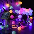 thumbnail image 3 of Outdoor String Lights Solar Fairy Lights Multicolor Remote String Lights Waterproof with 8 Modes Cosy Glow Ambiance Globe Lighting Curtain String Lights, 3 of 7