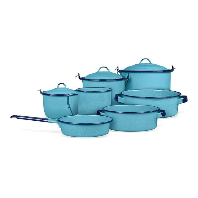 Batería de Cocina Cinsa 10 Pz Popular Peltre Azul