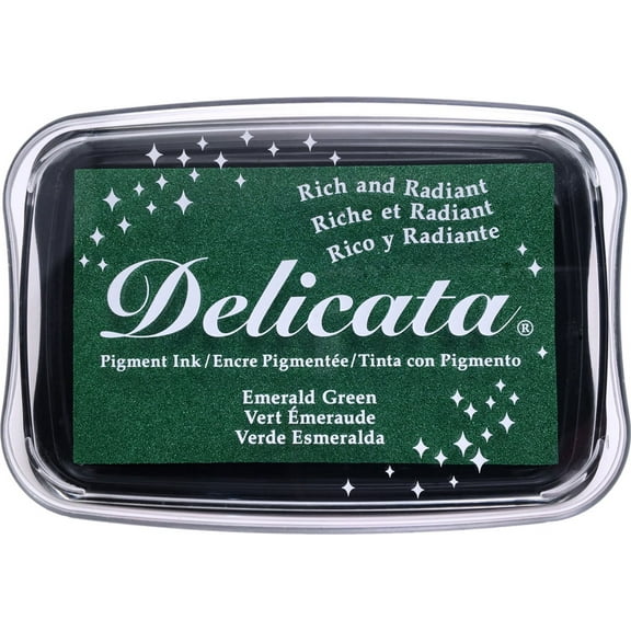 Tsukineko Delicata Pigment Ink Pad in Emerald Green