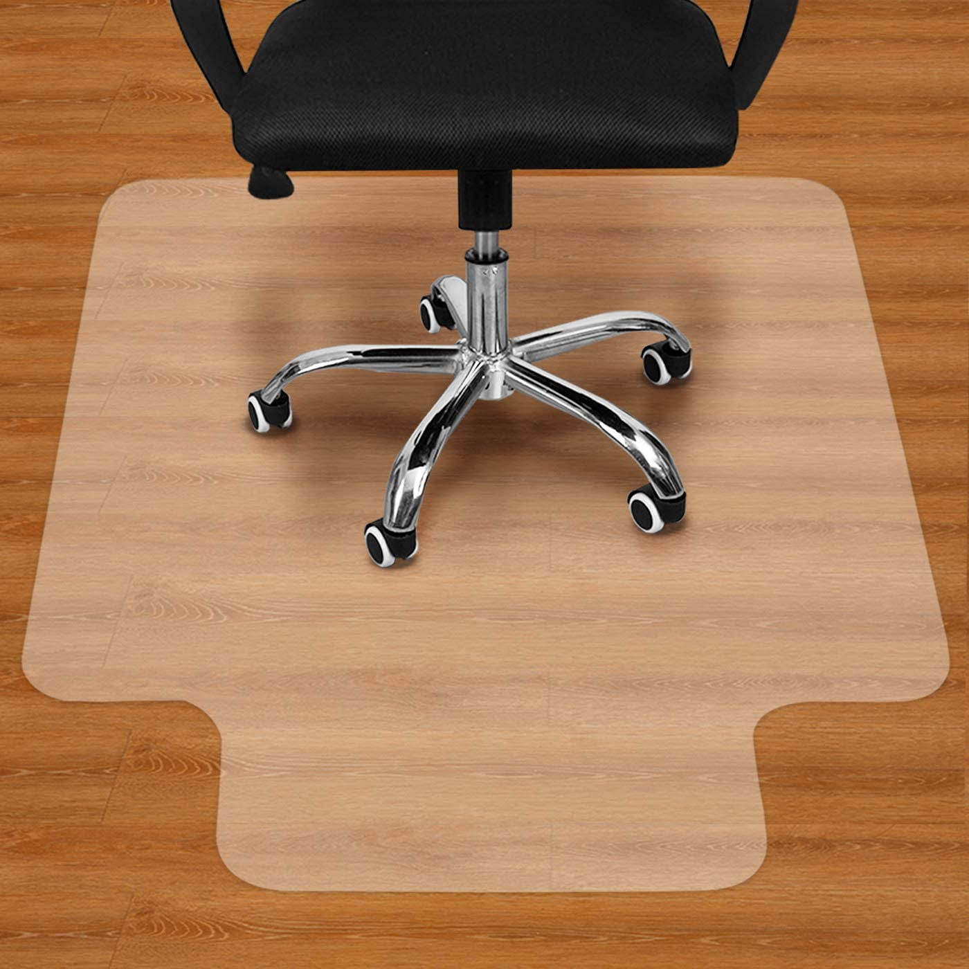 Transparent Low/Medium Pile Carpets Computer Chair Floor Protector for Office and Home,36 x 48 x 0.06 with Lip 1.5mm PVC Chair Mat for Hard Floor 