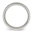 thumbnail image 3 of Titanium Polished Textured Ring, 3 of 8