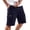17# Navy, variant on Mens Cargo Shorts Drawstring Stretch Elastic Waist Casual Work Short with Pockets 17# Dark Gray XL