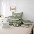 thumbnail image 6 of Homewish Animal Deer Rabbit Owl 7 Pieces Bedding Comforter Set for Teens Boys Girls,Chic Flower Full Bedding Set Lightweight,Exotic Style Fitted Sheet Flat Sheet,Ultra Soft Home Decor,Reversible, 6 of 8