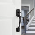 thumbnail image 2 of Poignée de Porte avant Prague Sans Verrou, Poignée d'Entrée Extérieure avec Bouton de Porte Intérieur, Pêne Dormant Mat Non Déverrouillé, Non Incluse, avec Protection Microban, 2 of 7