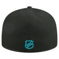 thumbnail image 4 of Men's New Era White/Black San Jose Sharks Repeat Two-Tone 59FIFTY Fitted Hat, 4 of 5