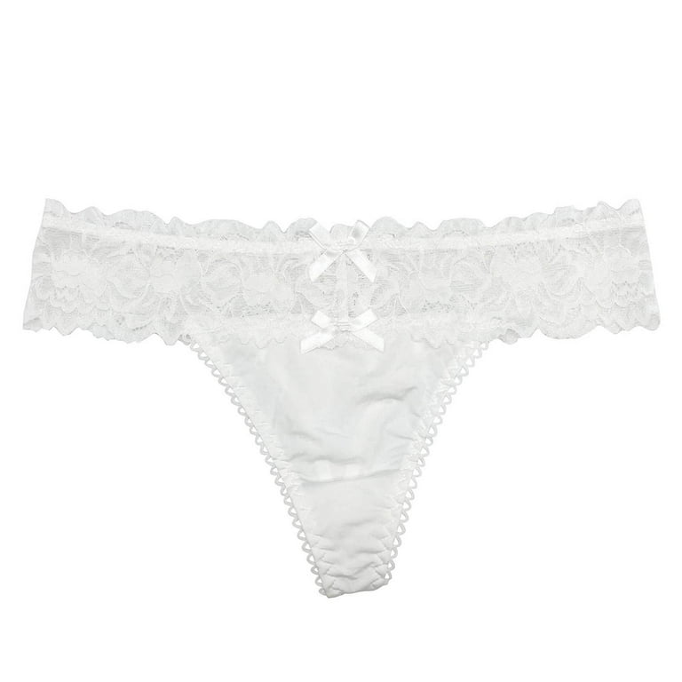 Sexy Women Cotton G String Thongs Low Waist Sexy Panties Ladies Seamless  Underwear, Size:M(White), snatcher