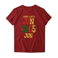 thumbnail image 4 of Honeeladyy Teen Girls Independence Day Shirt Cute Fun Letter Graphic 4th of July Patriotic Tee Tops Short Sleeve Summer Casual Blouse T-shirt Streetwear(Wine,M), 4 of 4